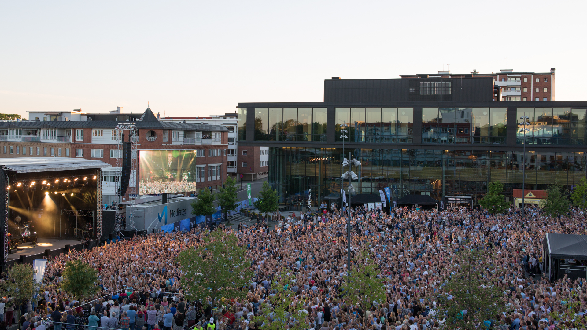 Konsert på Stortorget i Hamar
